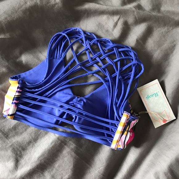 Maaji Rally Racers Reversible Bikini TOP - Picture 4 of 4